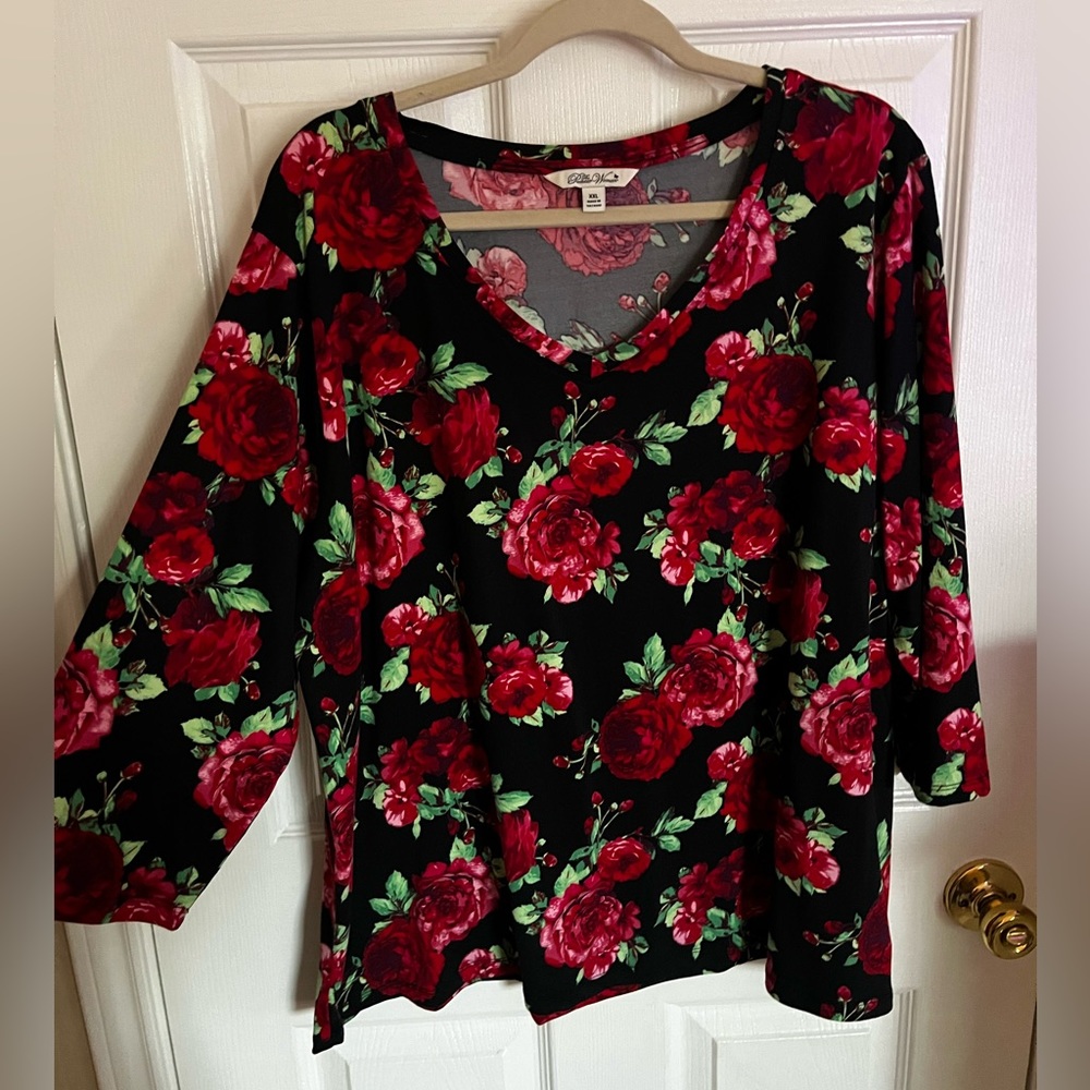 pioneer woman 3/4 sleeve 1xl shirt